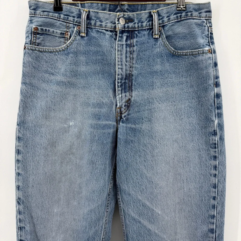 Levi's 550 Relaxed Fit Jeans Mens 36x32 Blue Medium Wash Tapered Leg Denim